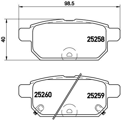 A.B.S. P 79 029 BREMBO Bremsbelagsatz, Scheibenbremse